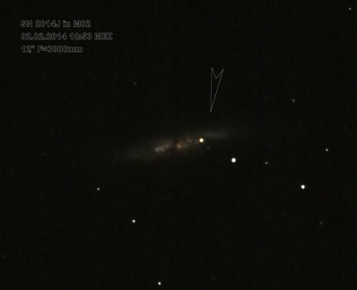 M82 mit Supernova SN2014J
